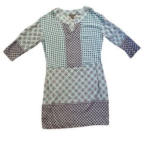 Tommy Bahama Beach Dress, M, Multi-Color Blue